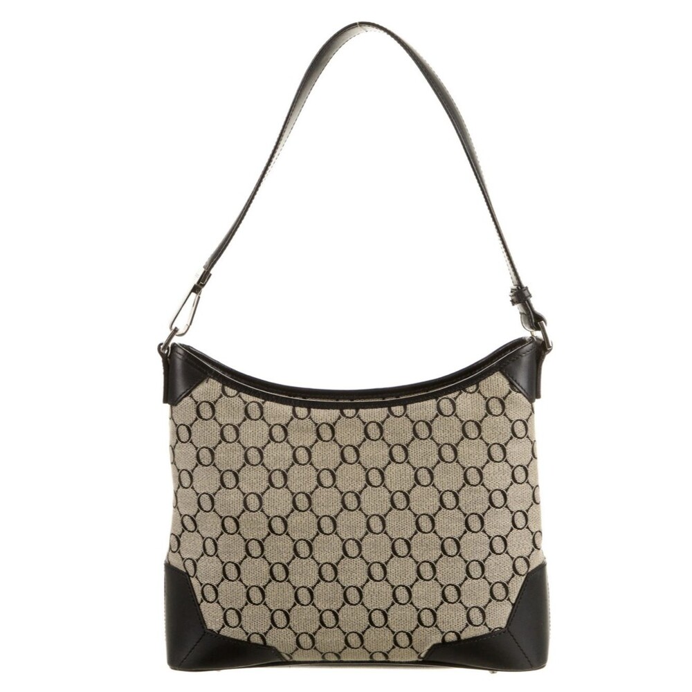Oroton Sydney Leather Trim Y2K Signature Monogram Pattern Shoulder Bag